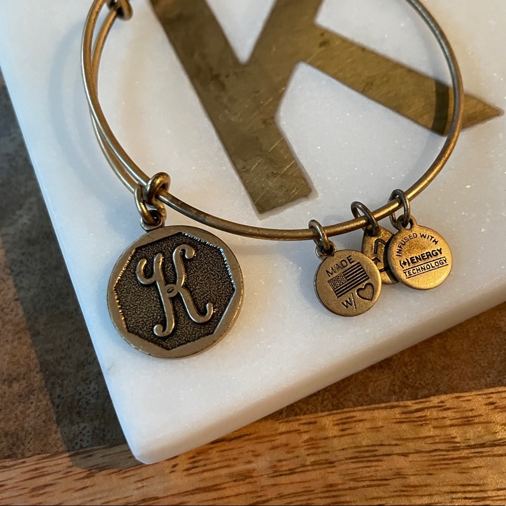 Alex and Ani K Monogram Bracelet